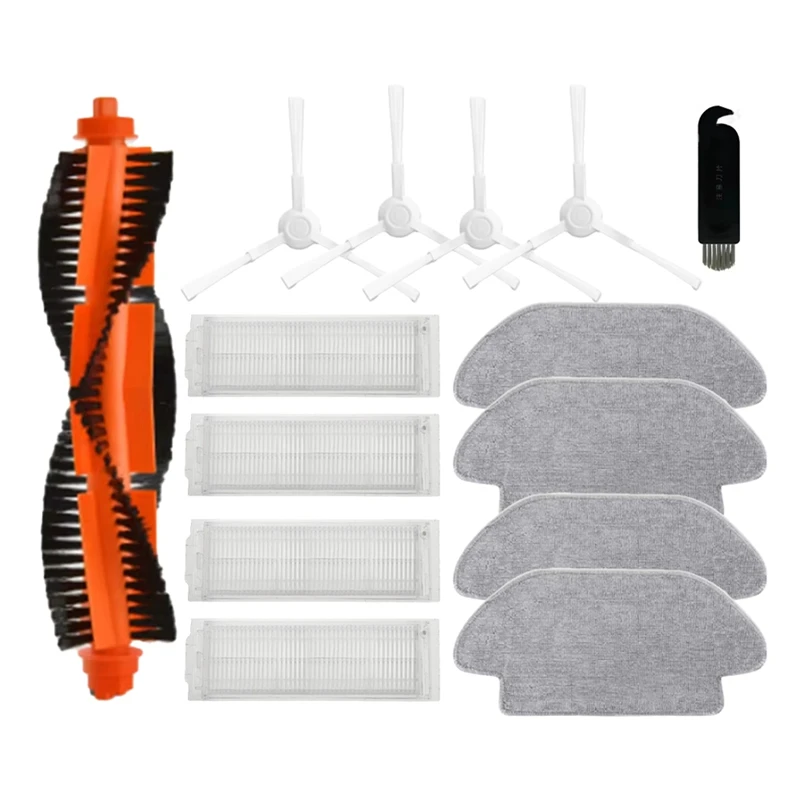 For Xiaomi Robot Vacuum S10 S12 T12 B106GL / Mop 2S XMSTJQR2S / 3C B106CN Main Side Brush Filter Mop Cloths Rag