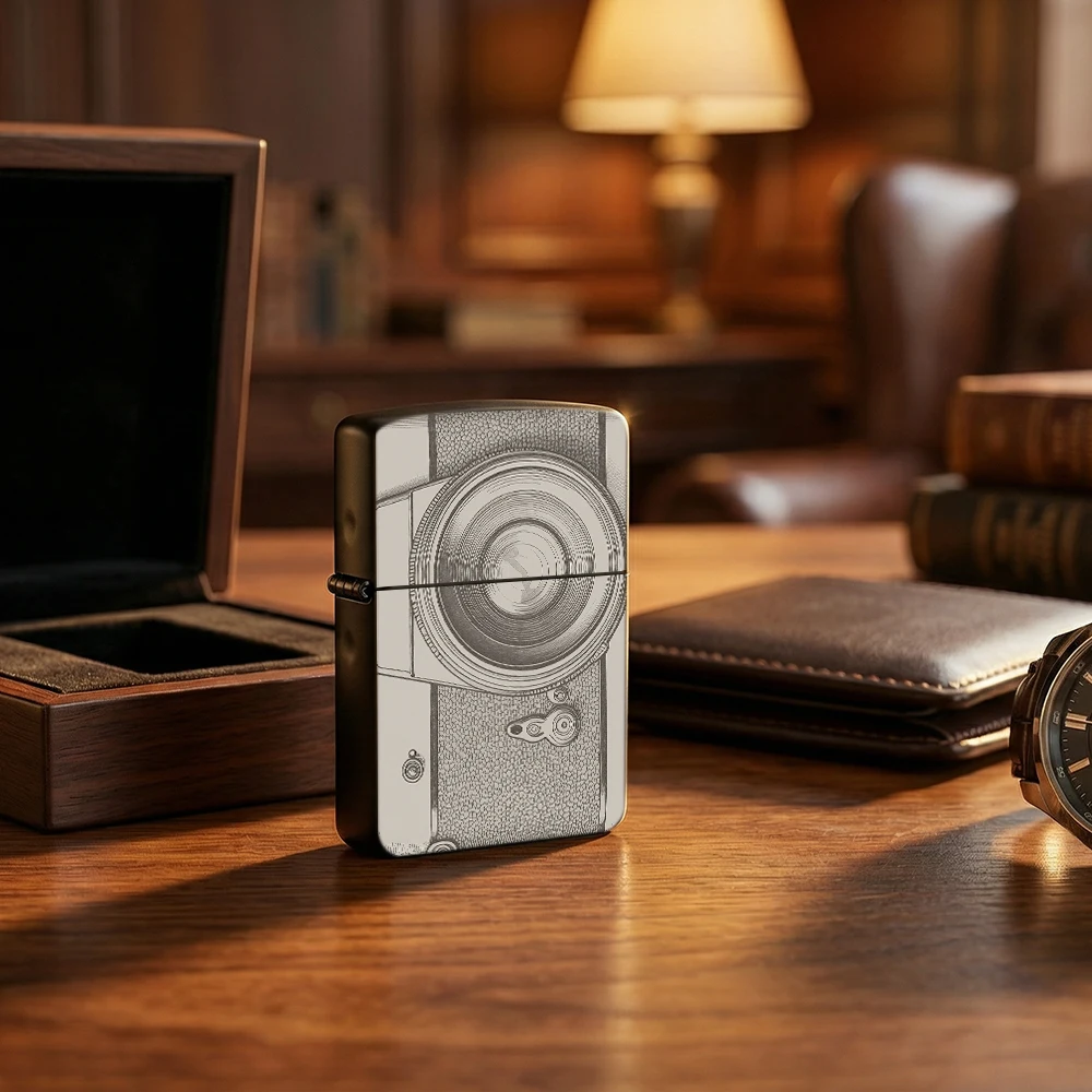 Collectible Vintage Cameras - 빈티지 레트로 카메라 라인 아트 플립탑