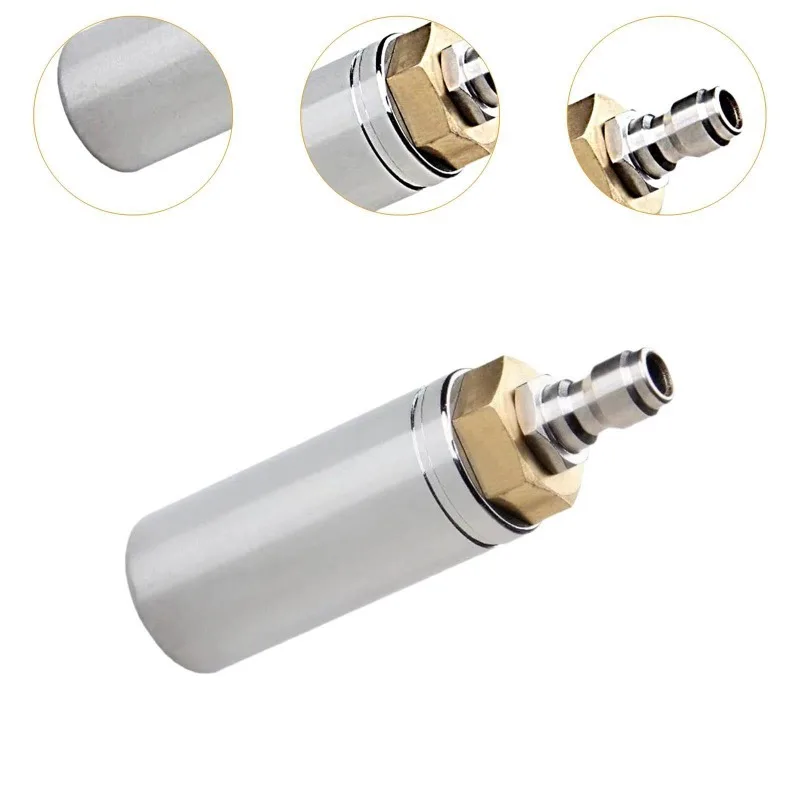 

1 шт. для муниципальной чистки турбонасадка высокого давления Quick Connect 360 ° Вращающийся керамический сердечник из корпуса из нержавеющей стали