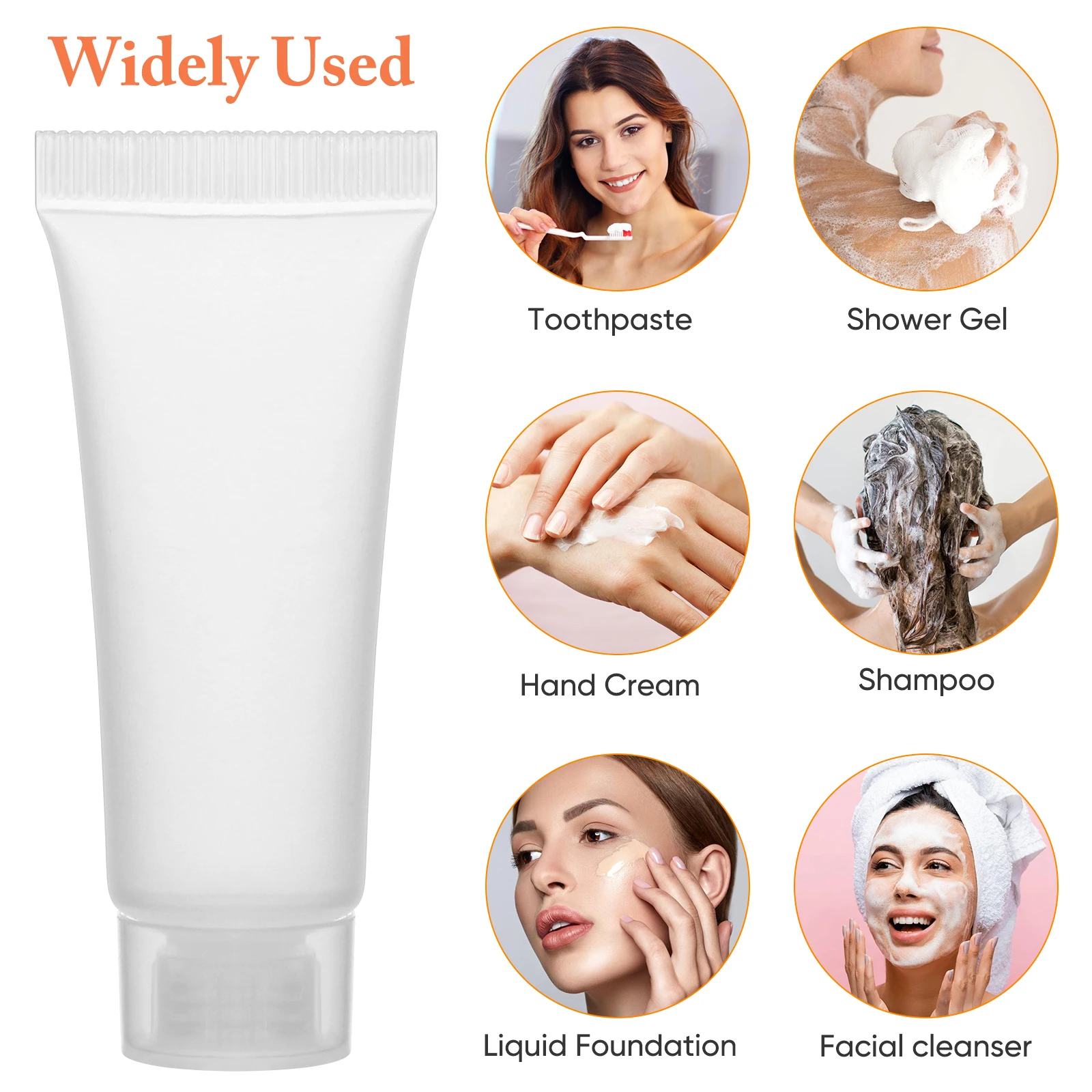 Bouteilles de voyage rechargeables, 50 pièces, pour shampoing, Lotion, lavage du visage, conteneurs de stockage légers et écologiques, étanches