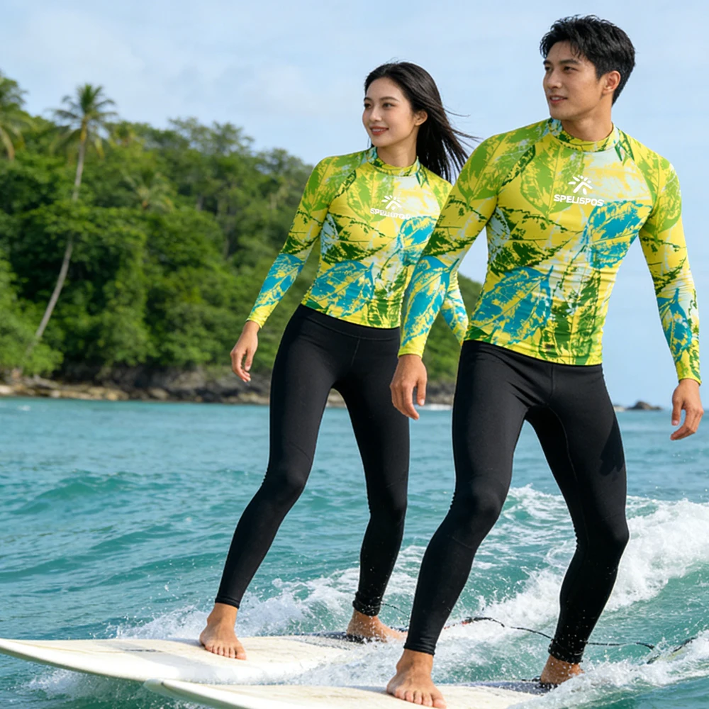 

High Quality Long Sleeve Surfing Shirt Men's Women's Sailing Top Wear Rash Guard Swimwear for Water Sports Fishing Touring