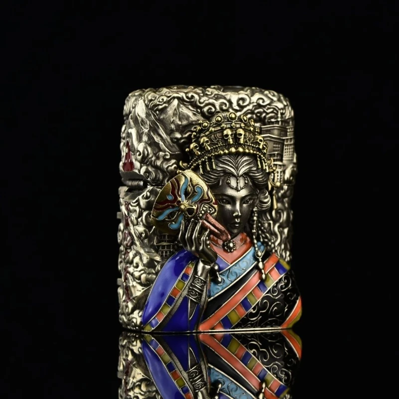 

Zakirim Luminous Armor Fuel Lighter, Classic Windproof Grinding Wheel Lighter, Cigarette Accessories, Men's Gift