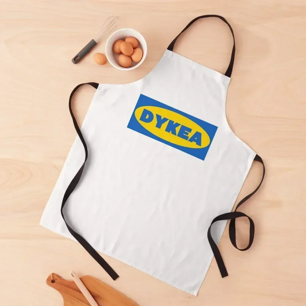 

Dykea Apron Women's Dresses work ladies Household Items Useful Chef jacket men Apron