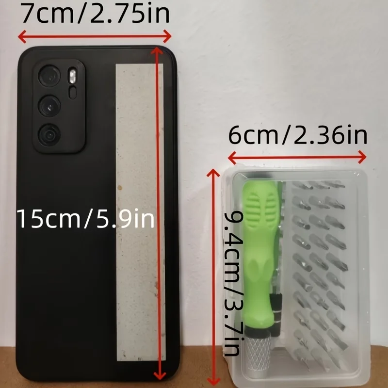 Mini 32-in-1 Multifunctional Magnetic Precision Screwdriver Set with Phillips Bits, Repair Tools for Phones, Watches, Glasses