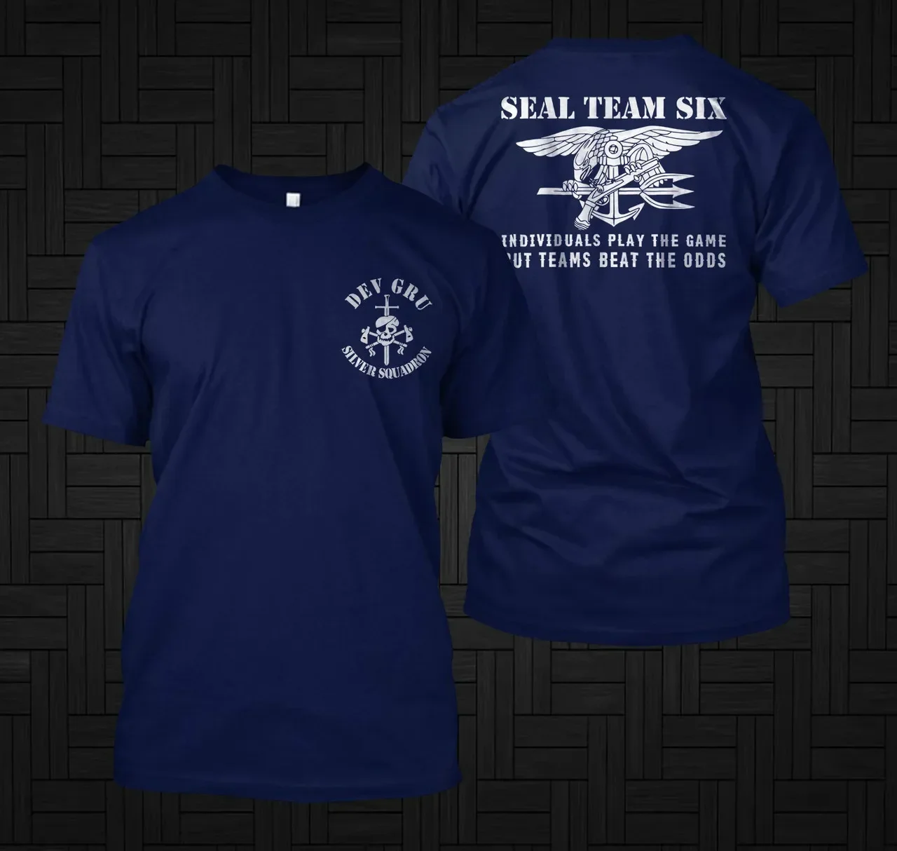 Naval Seal Team 6 Six Devgru Silver Squadron T-Shirt 100% Cotton O-Neck Summer Short Sleeve Casual Mens T-shirt Size S-3XL