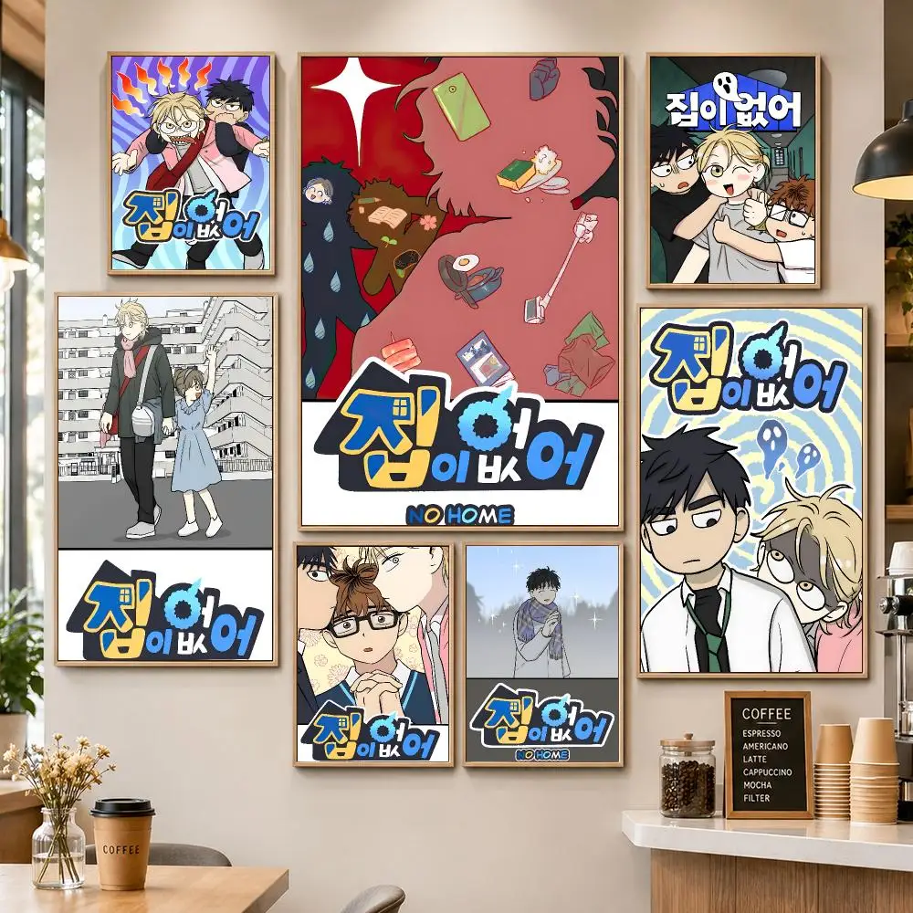 Manhwa I Have No Home Friendship Drama Poster PP Decorative Poster Water-Resistant Print Apartment Dorm Office Cafe Gift