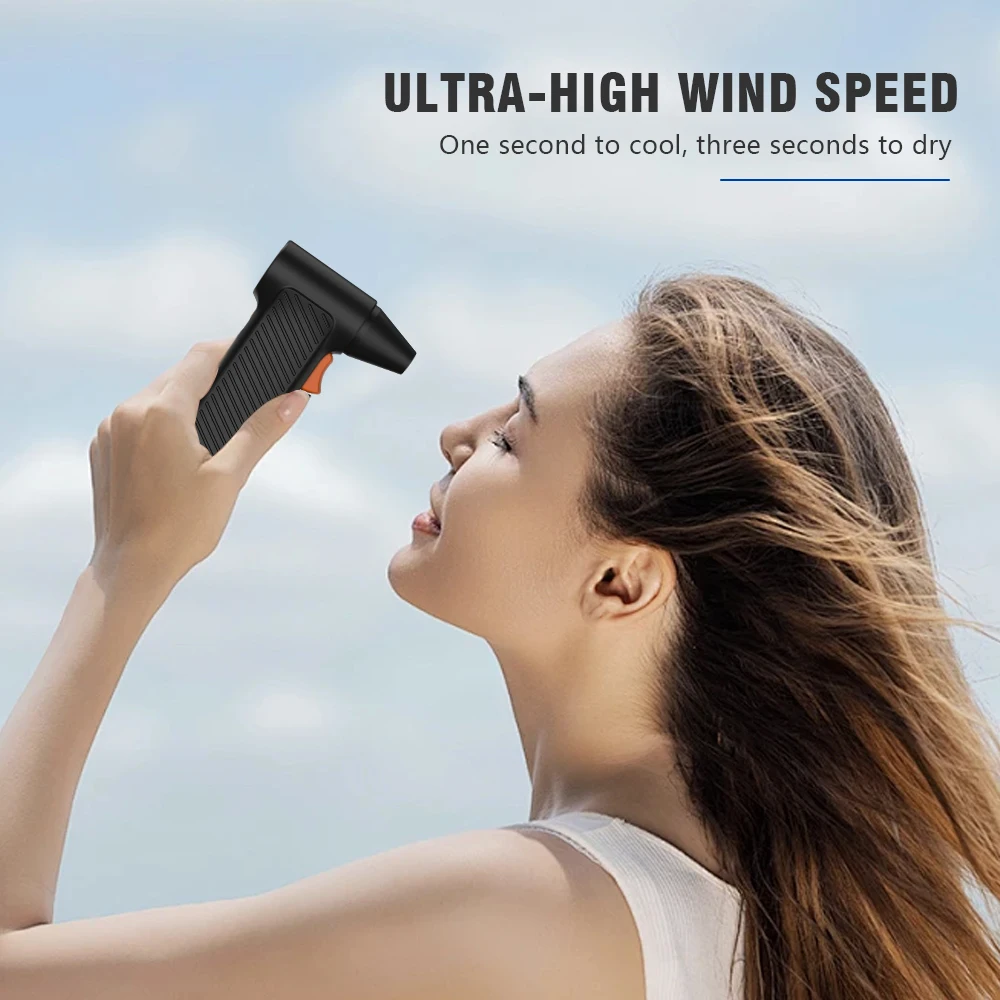 Mini dmuchawa USB-C Turbo |   Podwójne chłodzenie i czyszczenie kurzu za pomocą turbo przepływu powietrza (na biurko/na zewnątrz) |   3-sekundowe szybkie usuwanie kurzu |   Whisper-Q