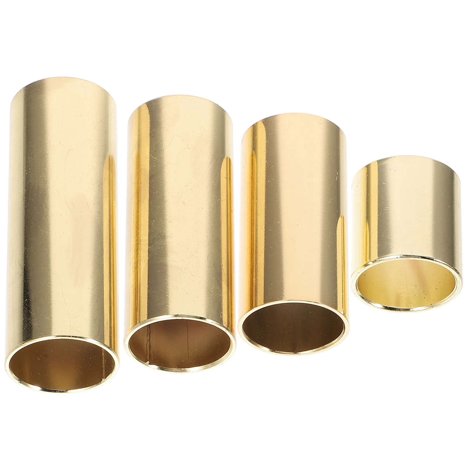 

4 Pcs Guitar Finger Slider Accesories Stainless Steel Slides for Electric and Acoustic Stick