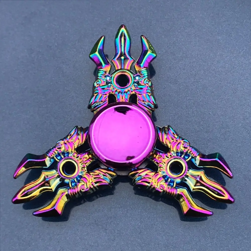 Dragon Wings Hand Spinner Alloy High Speed Metal Rainbow Finger Spinner Anti-Anxiety Anti Pressure Fingertip Gyro Children