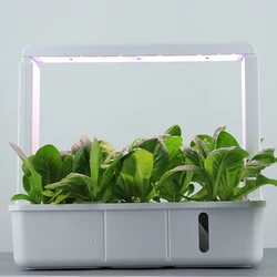 Hidroponia Sistema Crescente com 15 Buraco De Plantio, Luz Led De Espectro Completo, Jardim Interior Inteligente Sem Solo Não Tóxico