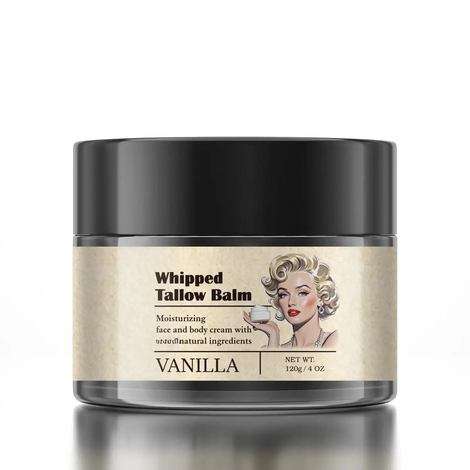 🌿 Vanilla Beef Tallow Balm Ultra Hydrating Grass Fed Fast Absorbing Moisturizer for Face & Body🤲 ﻿