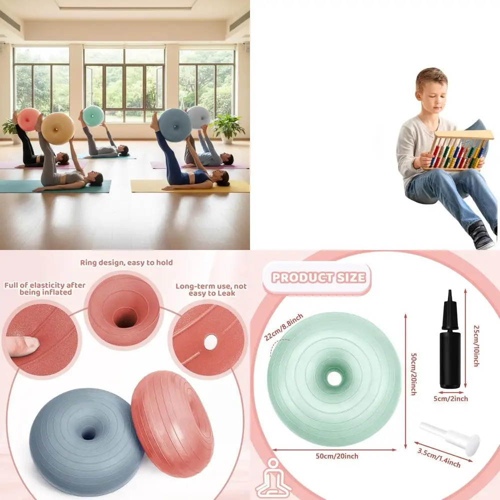 

20 Yoga Ball Chairs for Elementary Classrooms - Large Stability Balance Trainers for Kids