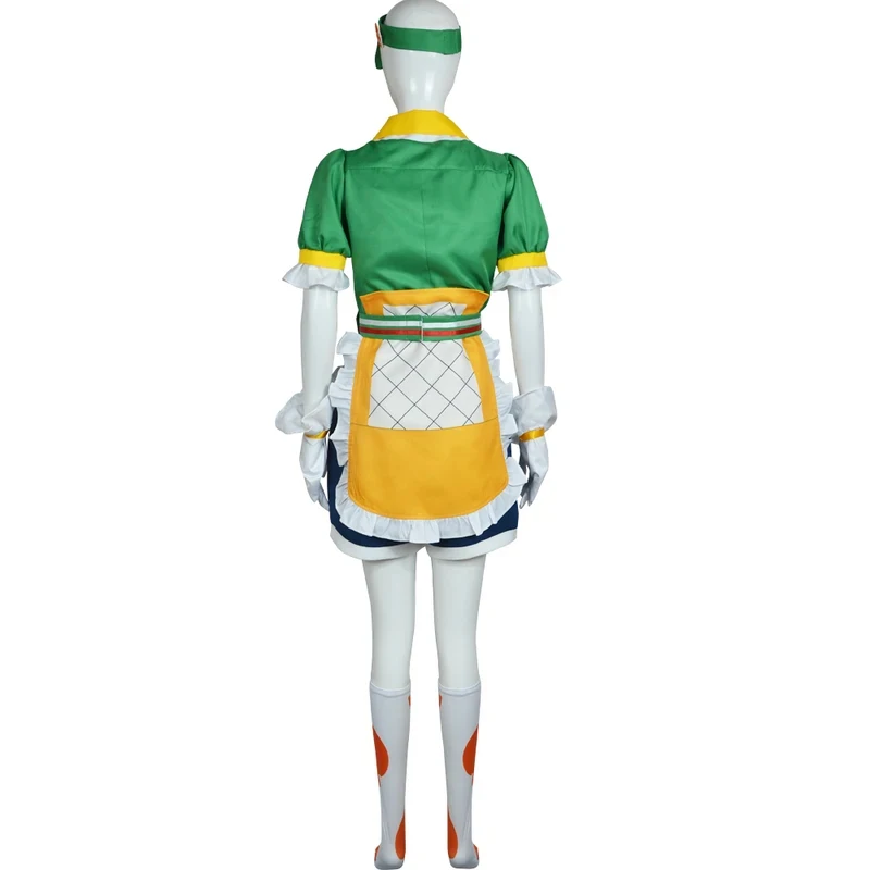 

✦2026Anime Cosplay Costume Three Piece Set Hoodie Pants Short Sleeves Light Green Unisex%1~