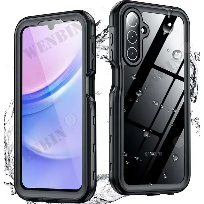 IP68 Waterproof Case For Samsung S25 S24 S23 S22 S21 Ultra S24 FE A15 A55 A35 A25 Metal Aluminum Swimming Phone Luxury Fundas 