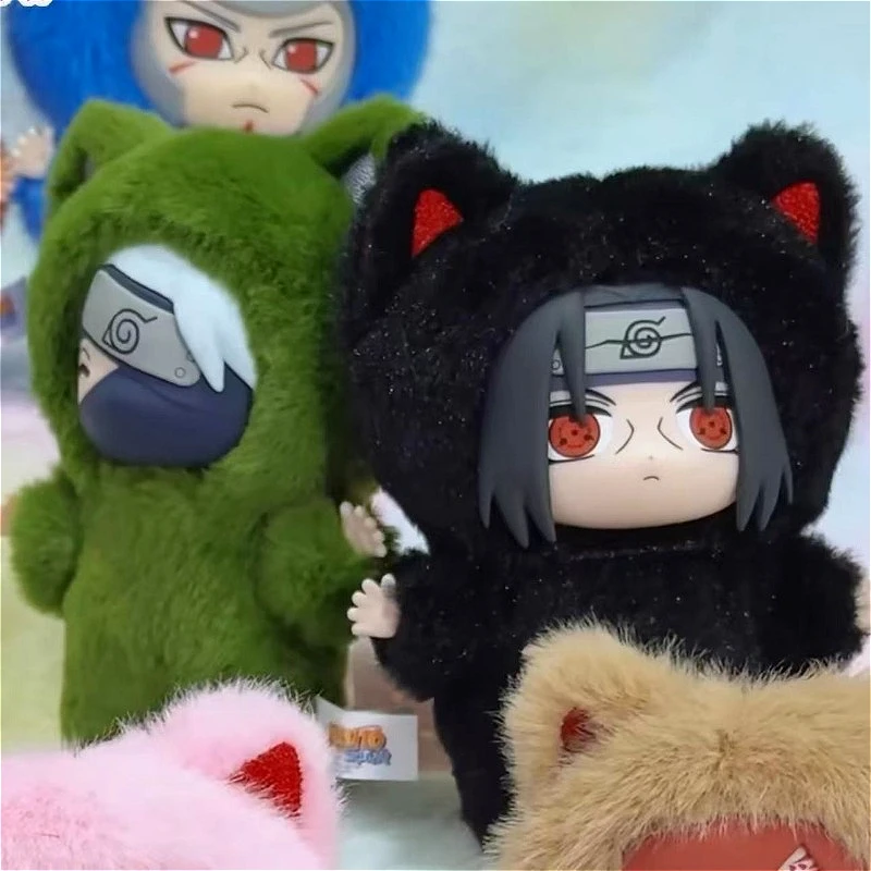 

EAKI Naruto Kitten Land Series Plush Blind Box V3 Itachi Obito Surprise Pendant Kawaii Peripheral Toys Adorable Dolls Decor Gift