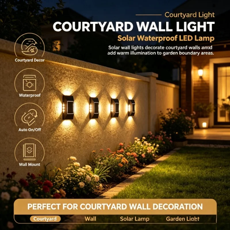 Светодиодный солнечный настенн – обзор и цена Solar Wall Sconce