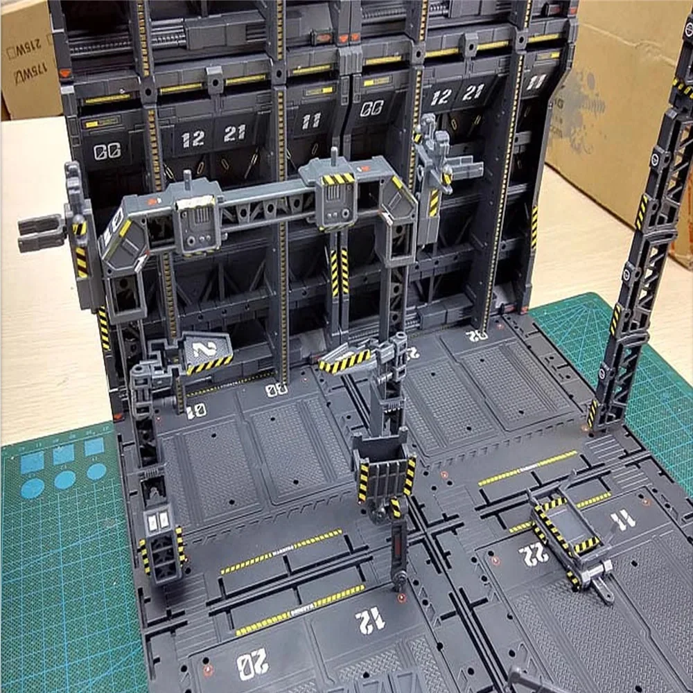 

4pcs/Set DIY Mechanical Chain Action Display Base Machine Nest for 1/100 Gundam Model with Decals