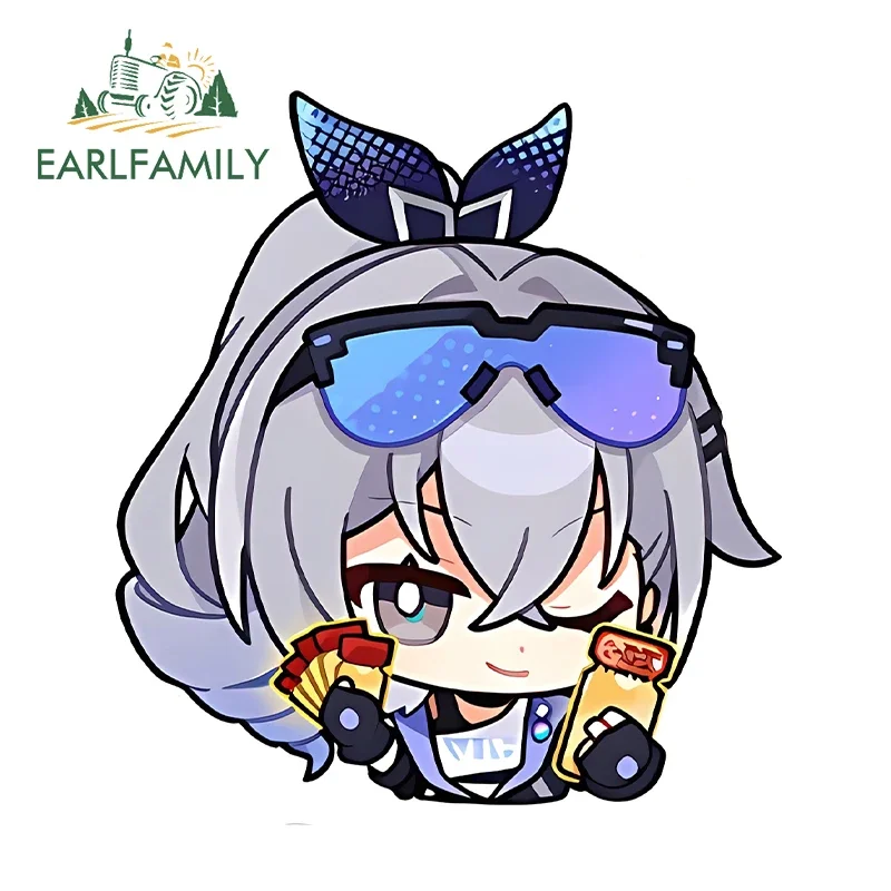 ملصقات لسيارة ستار ذئب وفضي هونكاي ، شارات شخصية جميلة وساحرة ، فينيل منقوش ، تصميم سيارة ، 13 ×