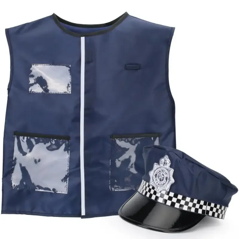 SN55Police Costumi Cosplay per Ragazzi Ragazze, Giocattoli della Polizia, Poliziotto, Bussola, Fischio, Distintivo della Polizia, Oggetti di Scena per Costumi di Carnevale, H$@1w