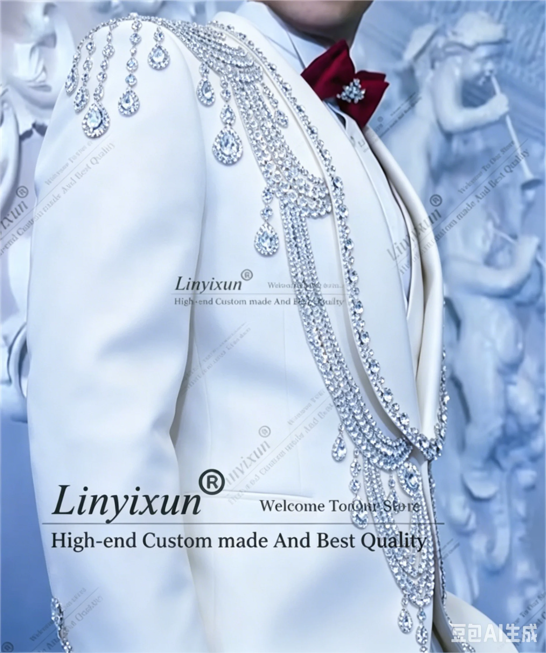 Elegant Crystal Jewelried Spec - Men'S Formal Wear Jewelry review and price