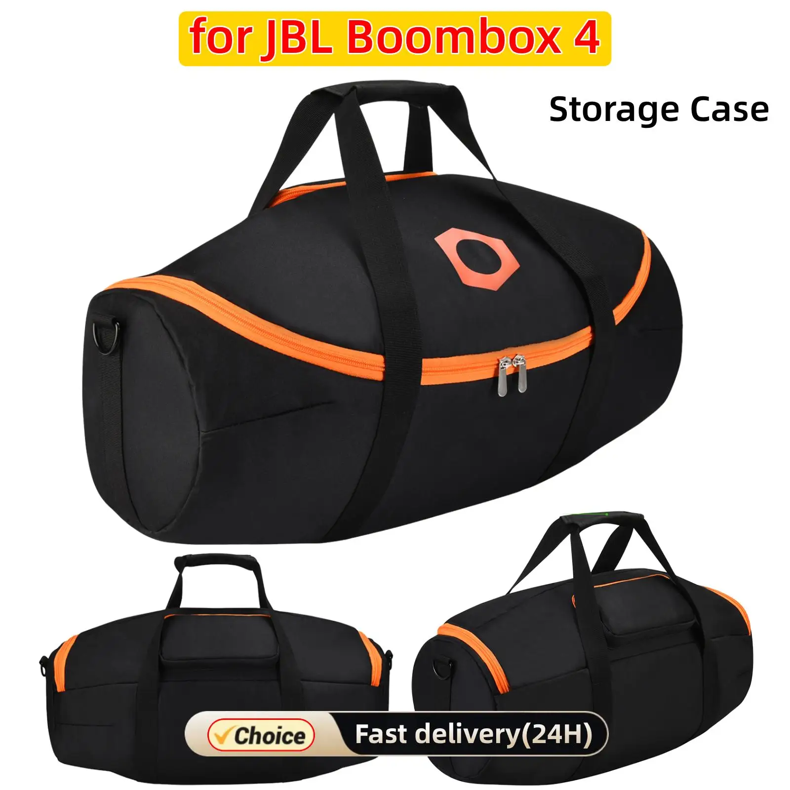 

Portable Travel Carrying Bag for JBL Boombox 4 Detachable Strap & Handle for Outdoor Events/Backyard BBQs with Accessory Storage