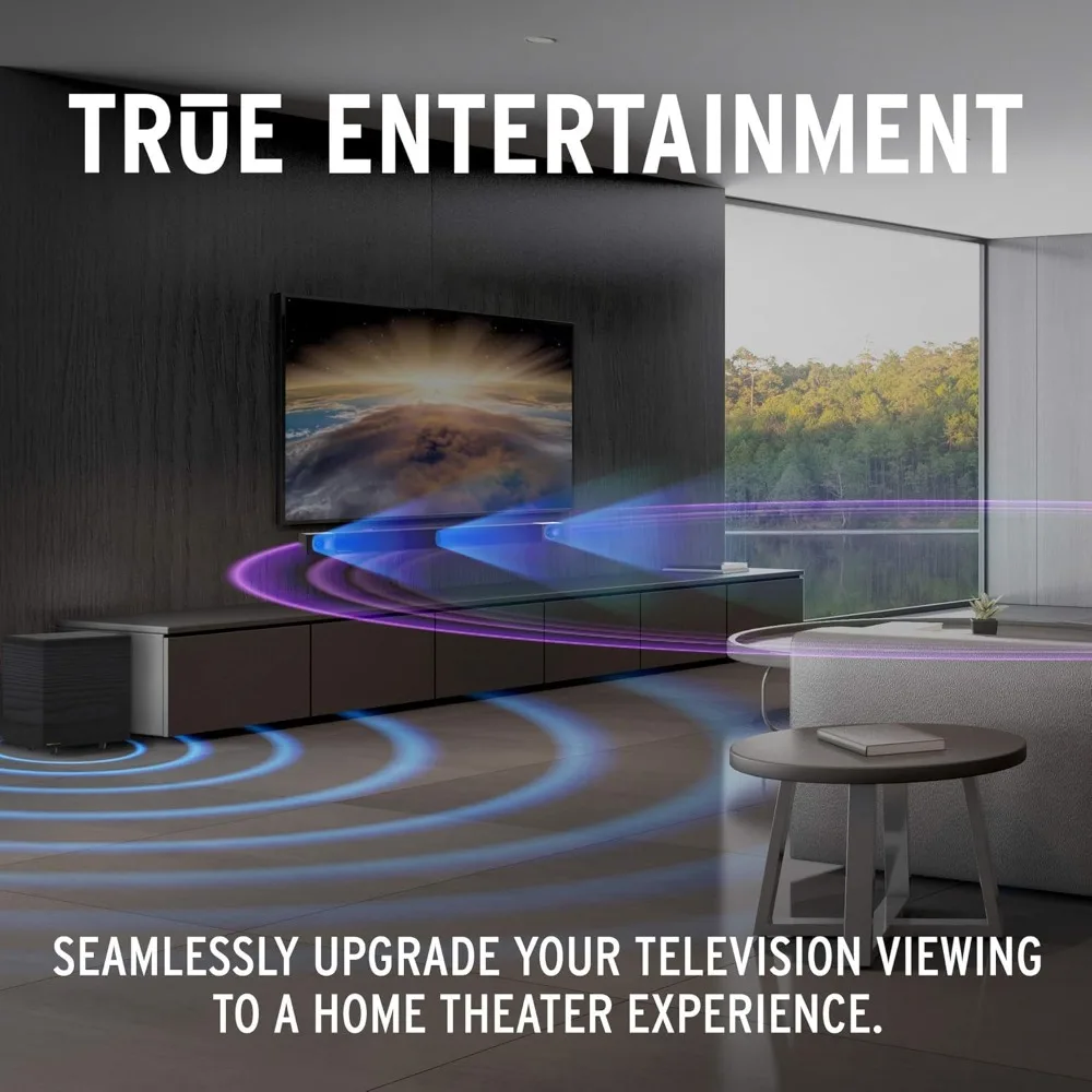 

Cinema 600 Sound Bar 3.1 Home Theater System with HDMI-ARC for Easy Set-Up, Black
