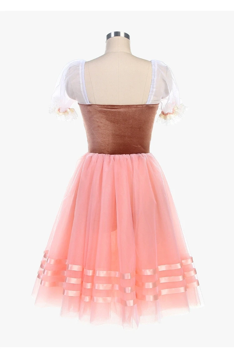 Vestido de balé traje de dança vestido feminino, vestido transparente personalização de competição adulta qualquer cor