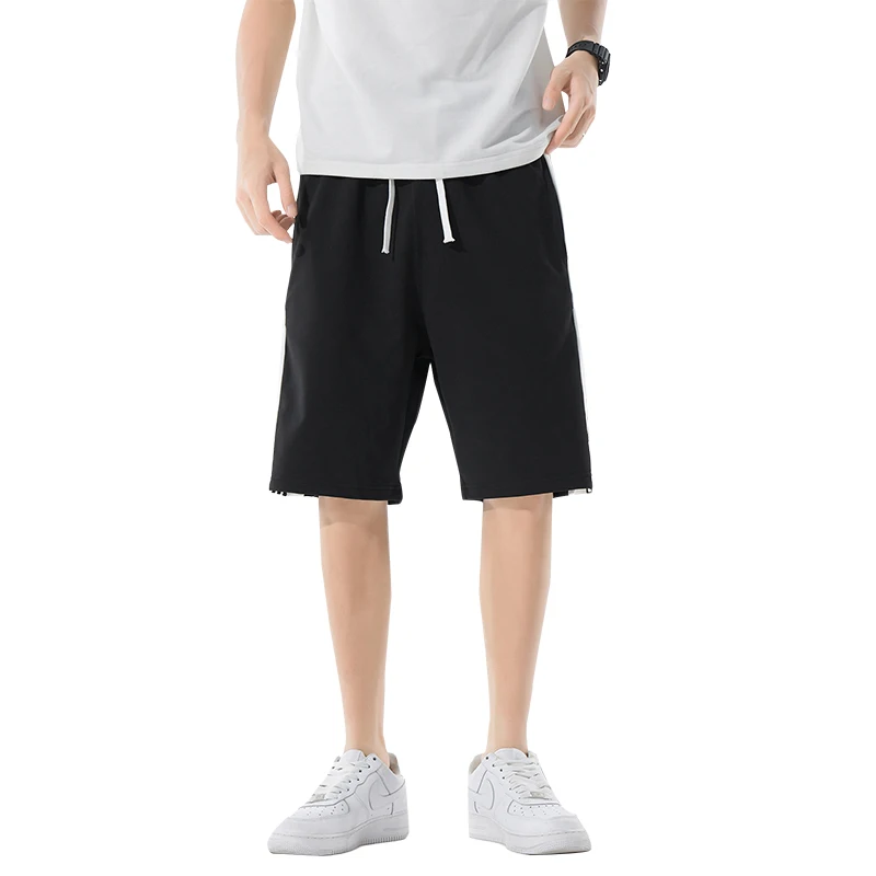 Men\'s Summer Shorts Three Bars on the Side Hidden-interlocking Casual Running Tom Boy QQP M-4XL