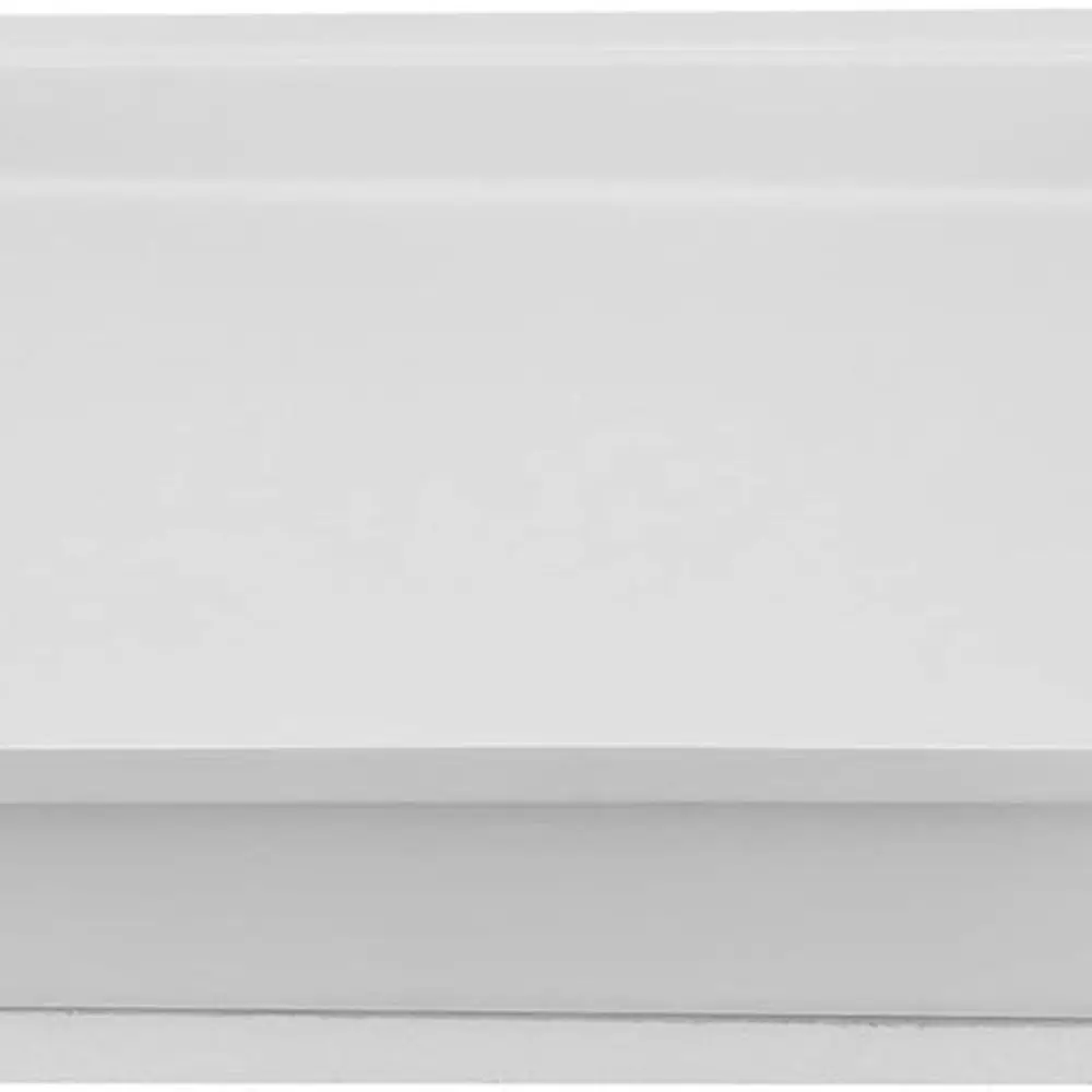 RecPro RV White Shower Pan | Camper Shower Pan (Corner Drain, 27" x 24")