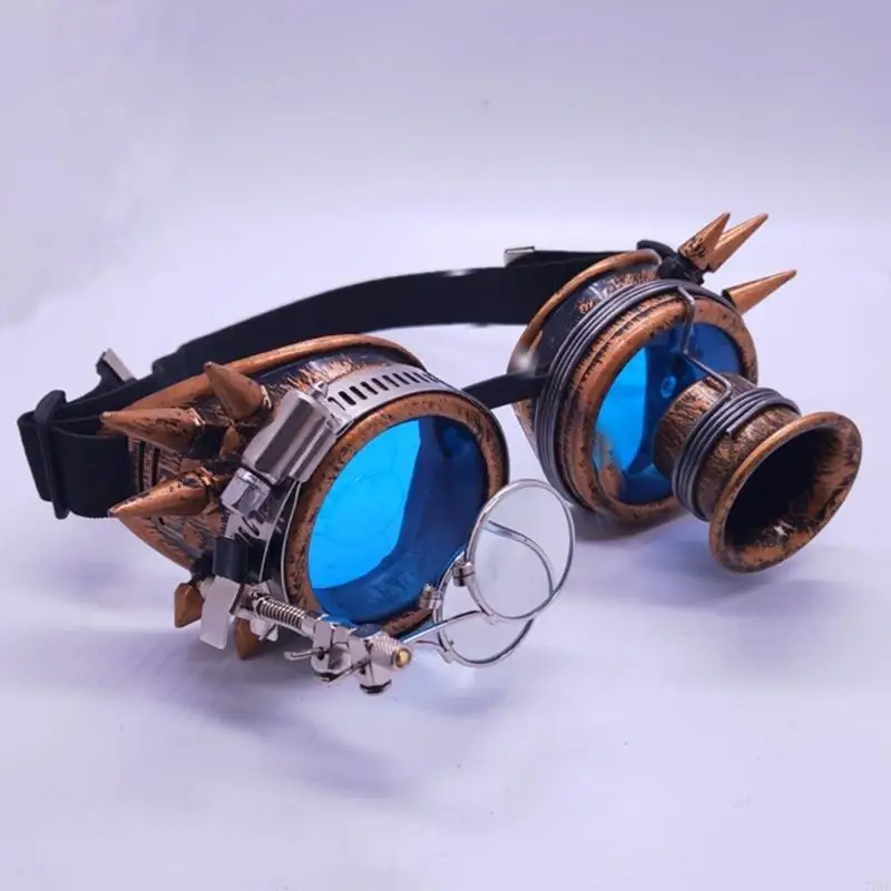 77HE Punk Cyber Gothic Cosplay Sunglasses Vintage Steampunk Goggles Glasses Gifts