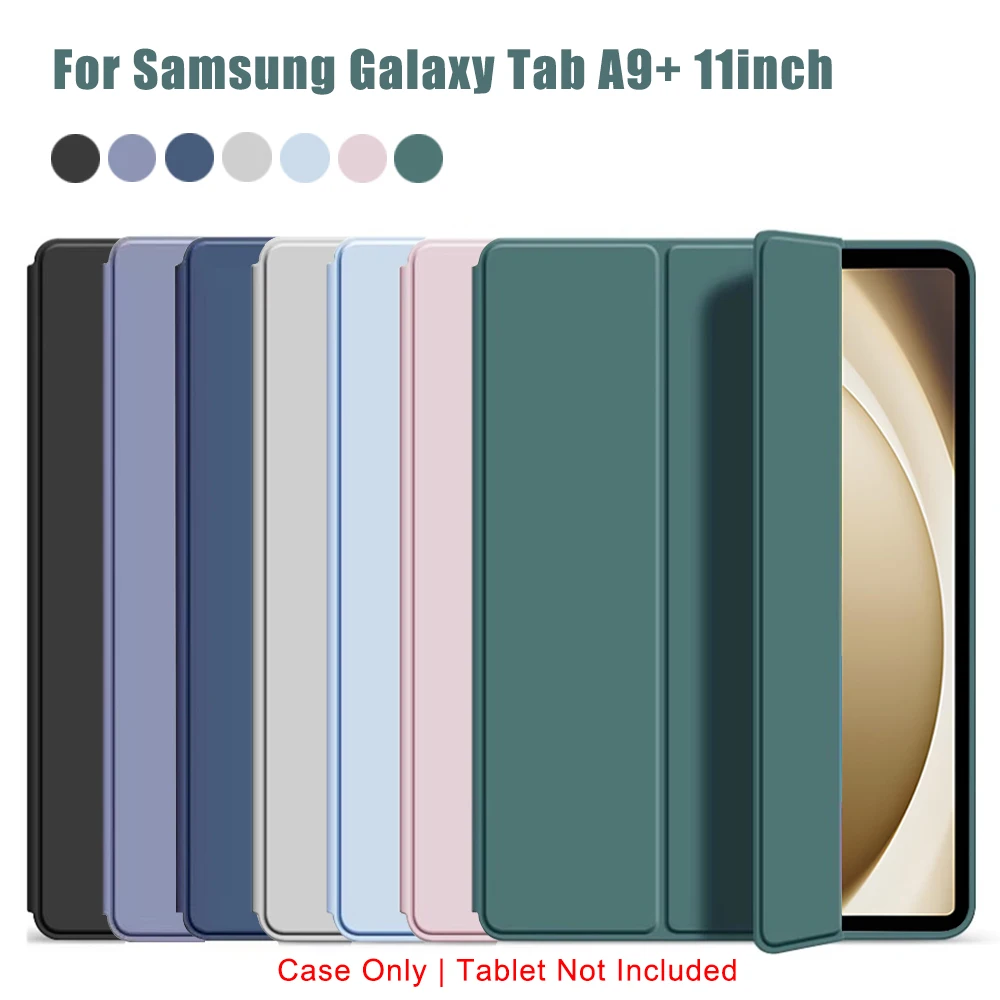 

Tri-fold Flip Case For Samsung Galaxy Tab A9 Plus A9+ 2023 11'' SM-X210/X215/X216B Magnetic Stand PU Leather Protective Cover