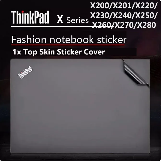 1x Top Skin Sticker Cover For Lenovo ThinkPad X390 X280 X270 X260 X250 X240X 240S X230 X230S E470 E475 E550 E580 Laptop PC