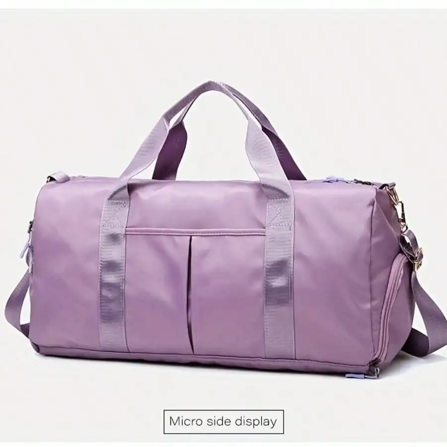 Large Capacity Waterproof Gym Bag For Women Men With Shoes Compartment Wet Pocket Travel Duffel Bag