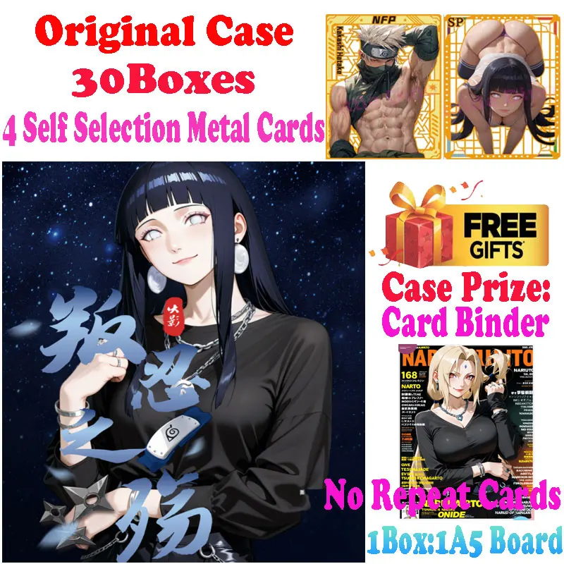 

2025 Newest Case Wholesale Fuguangji A5 Size Naruto Collection Card Board Booster Box ACG CCG TCG Chrismas Hobbies Gift