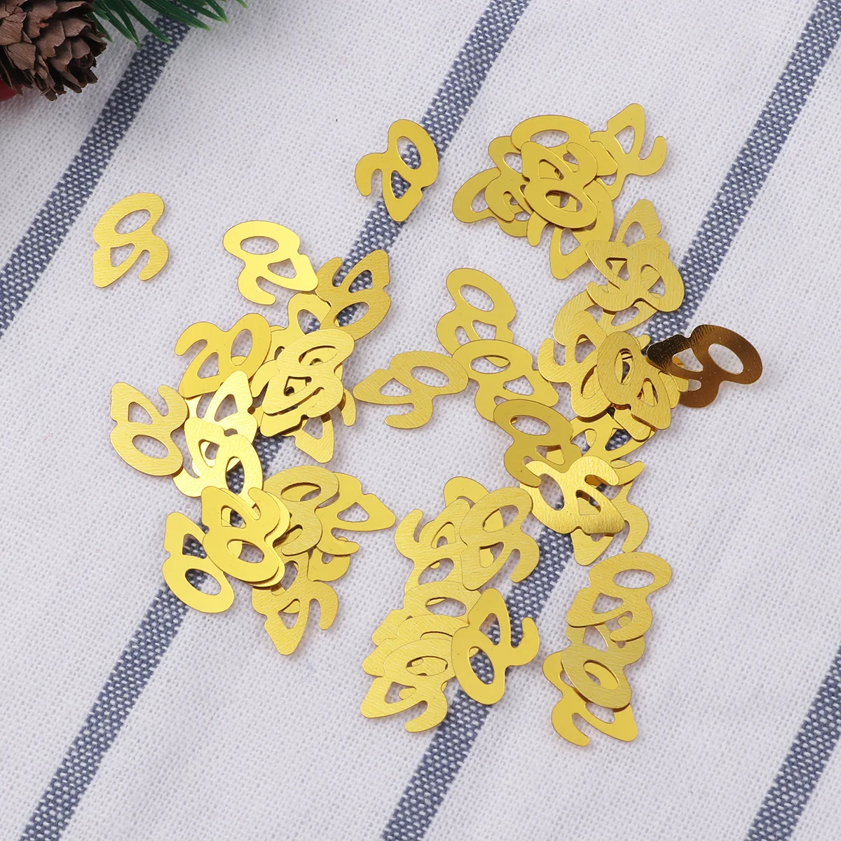 

1200Pcs Number Sequins Confetti Unique Party Decorations for Birthday Anniversary Celebrations Number Confetti