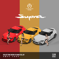 TimeMicro1:64 Supra A90 red action figure alloy car model