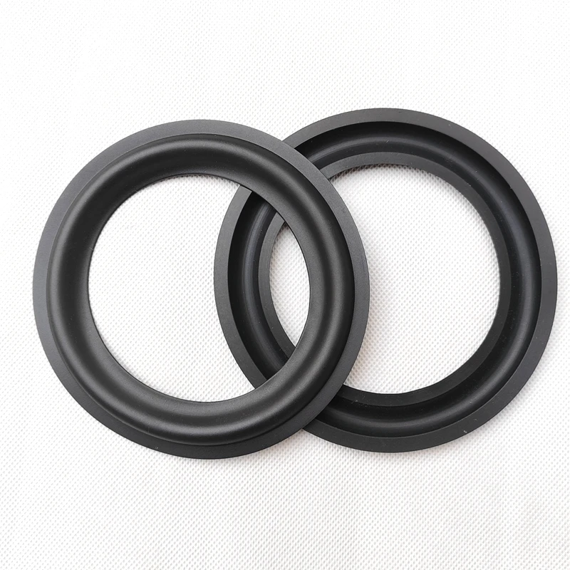 2pcs 5 Inch Speaker Rubber Ring Folded Edges for Woofer Repair, Loudspeaker Replacement Parts  124mm