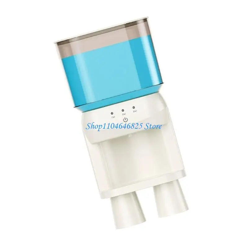 

Electric Mouthwash Dispenser with 2 Cups Space Saving Wall Mount Dispenser 1200mAh Battery Powered
