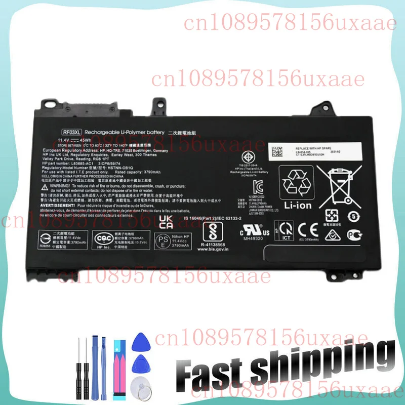 Batería RE03XL para HP ProBook 430 440 445 450 455R G6 430 440 445 450 G7