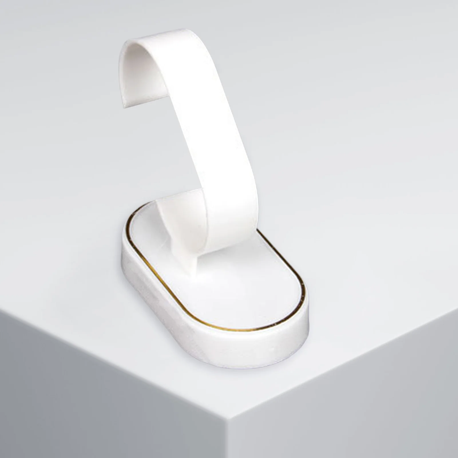 Jewelry Bracelet Watch Display Tower Artistic Style White Round Watch Holder for Jewelry Display Home Decor Retail Use