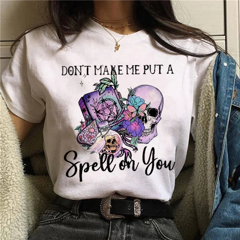 

Witch Magic tshirt women manga comic tshirt female streetwear designer clothes