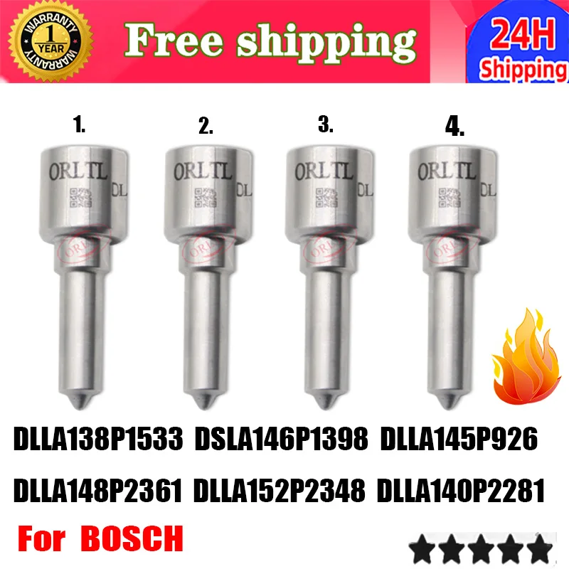 

4 шт. DLLA138P1533 DSLA146P1398 DLLA145P926 DLLA148P2361 DLLA152P2348 DLLA140P2281 для дизельной форсунки Common Rail BOSCH