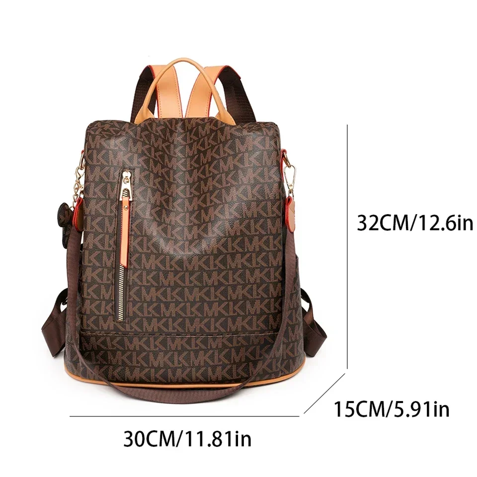 Fashion Backpack For Women PVC Waterproof Shoulder Bag Pack Female Casual Anti-theft Rucksack Shopping Travel Girl School Bags