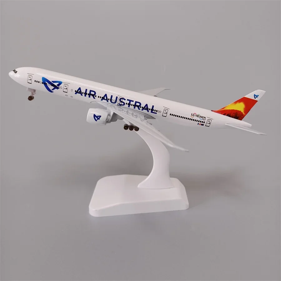 19cm Air Austral Airlines Boeing 777 B777 Airways Alloy Metal Airplane Model Diecast Air Plane Model & Wheels Aircraft Aeroplane