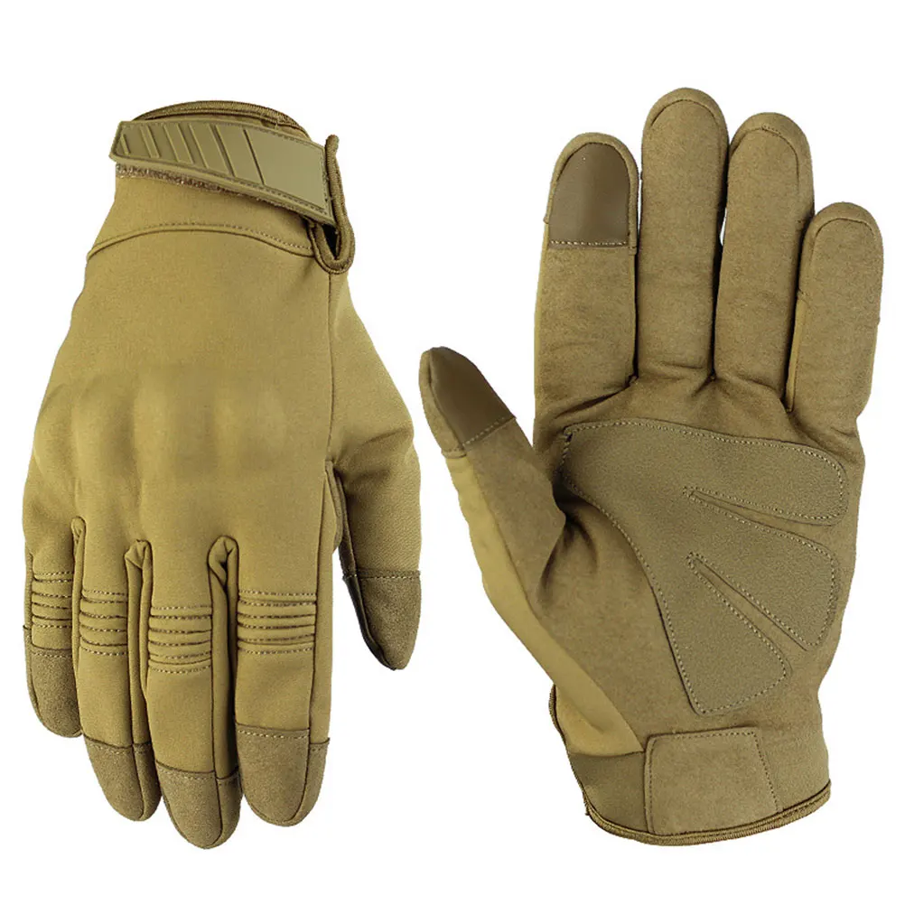 

Windproof Waterproof Gloves Riding Fitness Motorcycle Tactical Sports Half-finger Protection Rubber Housing Non-slip Pad Touch