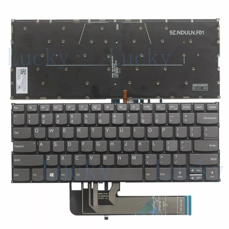 

f New Laptop US English Keyboard for Lenovo Yoga C740-14 C740-14IML Backlit
