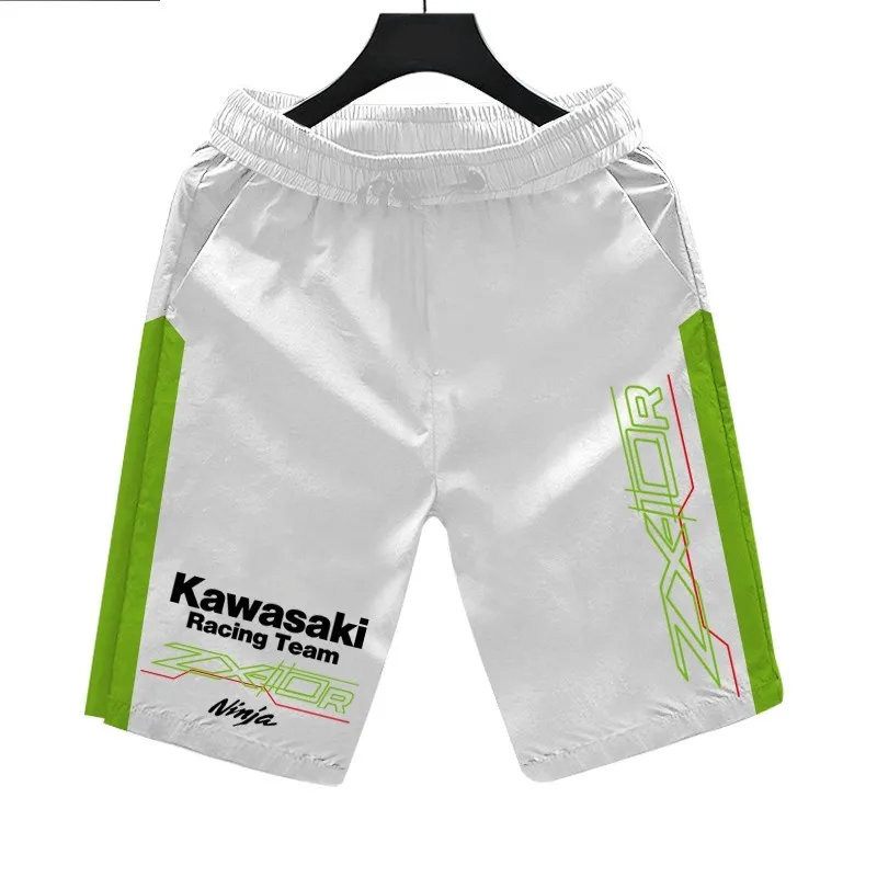 Kawasaki New Men's Padel Sport Shorts Summer Male Breathable Tennis Shorts Quick-Drying Motorcycle Trousers Running Sportwear