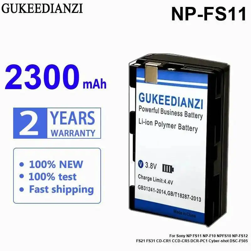 

For Sony Cyber-Shot Dsc-F505 NP-F10 NPFS10 NP-FS12 FS21 FS31 CD-CR1 Ccd-CR5 Dcr-PC1 NP-FS11 Durable Camera Battery 2300Mah