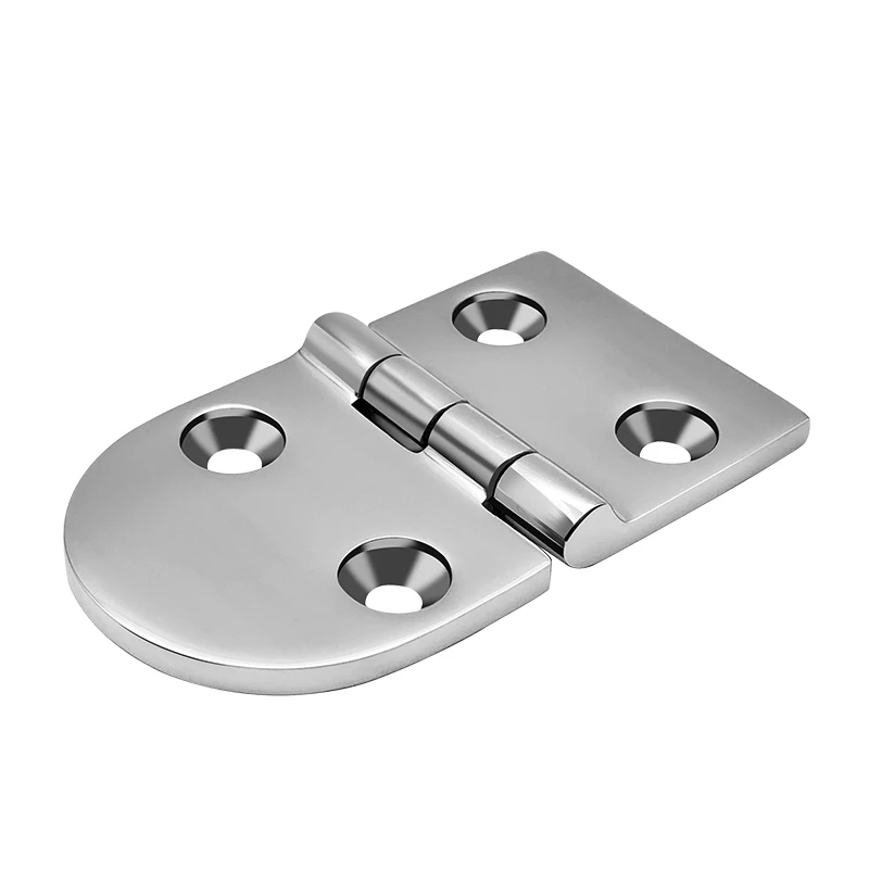 316 Stainless Steel Casting Hinge Flat Hinge Cabinet Doors For Windows 4 / 6 Holes Cast Strap Deck Hinge for Boat Hardware