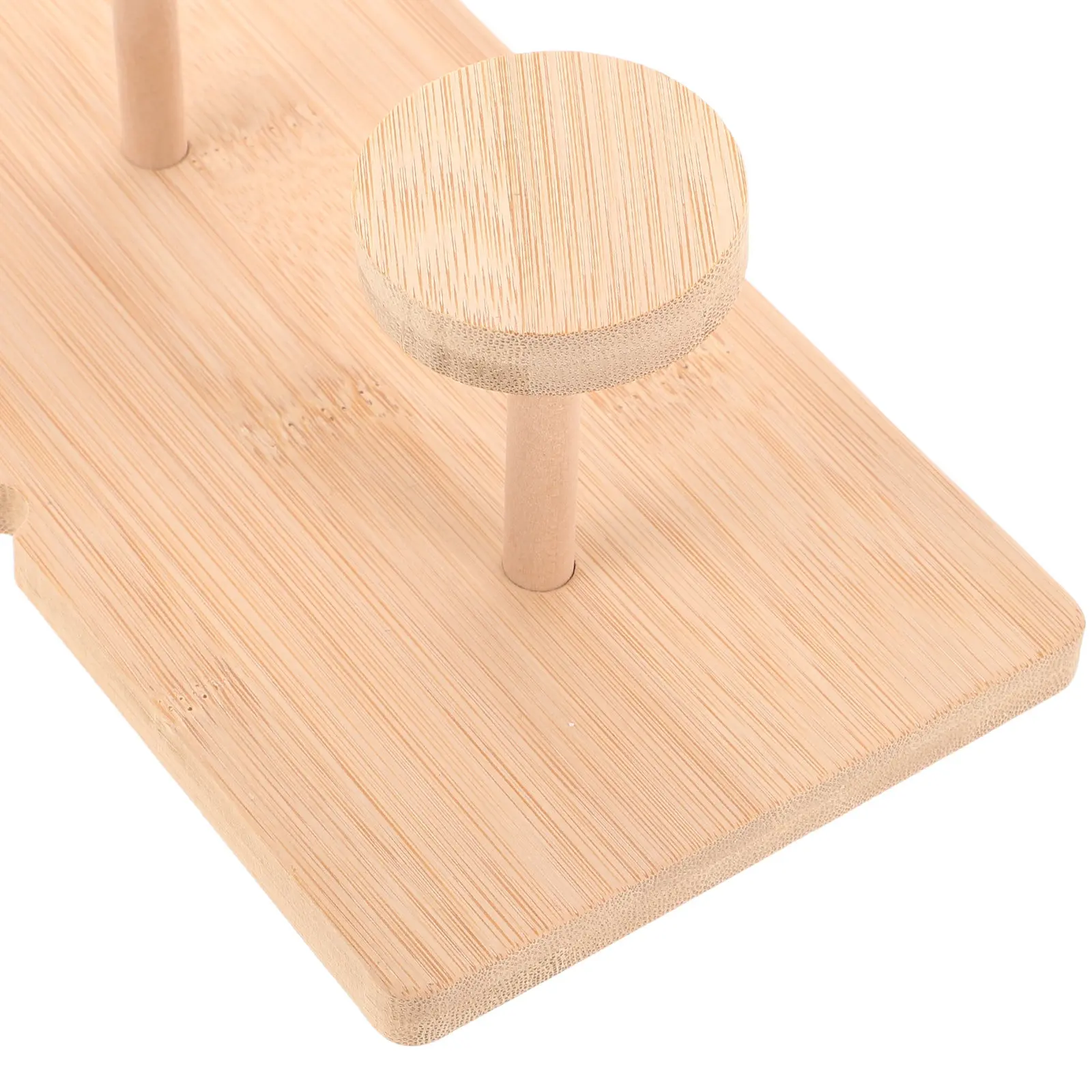 Eco Friendly Bamboo Cup Dispenser Holder for Paper Coffee Cups Vertical Stackable 2 Compartment Space Saving Kitchen Desk